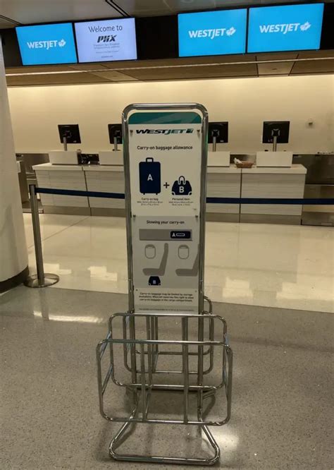 west jet baggage size